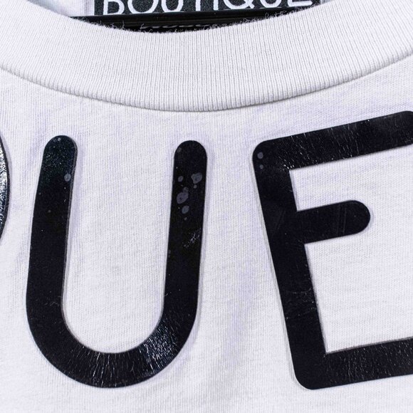 Moschino Boutique T-Shirt Spell Out Size 8 Womens Designer - Picture 6 of 10